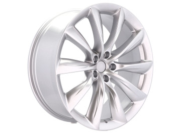 Jantes Look Tesla Model X Turbine 22x10 5X120 ET 35 64.1 (Prata Brilhante) 