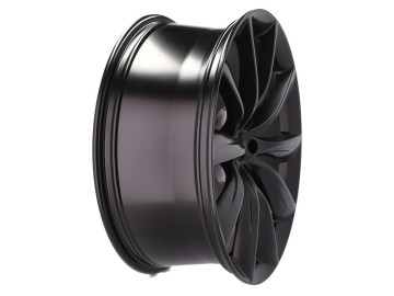 Jantes Look Tesla Model X Turbine 22x10 5X120 ET 35 64.1 (Preto Metade Matte) 