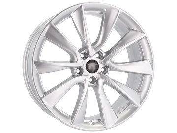 Jantes Look Tesla Model S 20x8.5 5X114.3 ET 35 64.1 (Prata Brilhante)