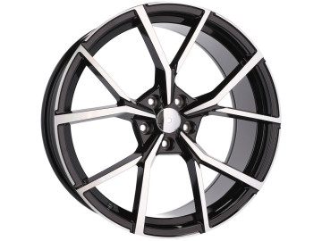 Jantes Look Tiguan Misano 20x8 5X112 ET 41 57.1 (Preto Polido)