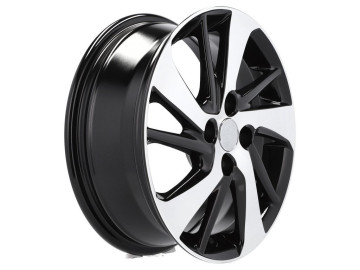 Jantes Look Toyota Yaris 15x5.5  4X100  ET  45  54.1 Preto Polido 