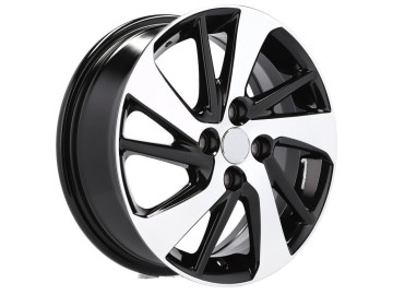 Jantes Look Toyota Yaris 15x5.5  4X100  ET  45  54.1 Preto Polido 