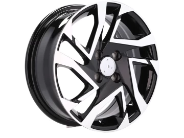 Jantes Look Toyota Aygo 15x6 4X100 ET 40 54.1 Preto Polido