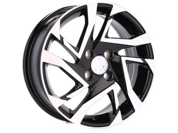 Jantes Look Toyota Aygo 15x6 4X100 ET 40 54.1 Preto Polido