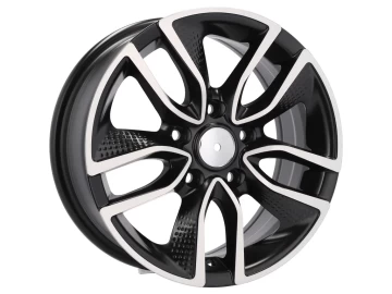 Jantes Look Toyota Auris 16x6.5 5X100 ET 40 57.1 (Preto Polido Metade Matte)