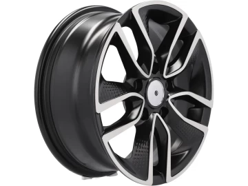 Jantes Look Toyota Auris 16x6.5 5X100 ET 40 57.1 (Preto Polido Metade Matte)