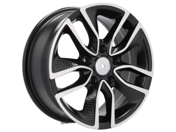 Jantes Look Toyota Auris 16x6.5 5X100 ET 40 57.1 (Preto Polido Metade Matte)