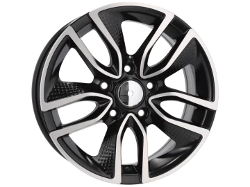 Jantes Look Toyota Auris 16x6.5 5X100 ET 40 57.1 (Preto Polido Metade Matte)