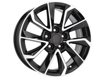 Jantes Look Toyota Avensis 17x7.5 5X100 ET 40 54.1 (Preto Polido)