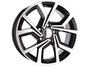 Jantes Look Volkswagen Golf Gti Clubsport 16x6.5 5X100 ET 40 57.1 (Preto Polido)