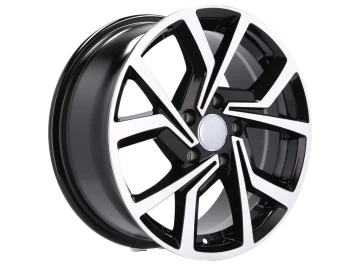 Jantes Look Volkswagen Golf Gti Clubsport 16x6.5 5X100 ET 40 57.1 (Preto Polido)