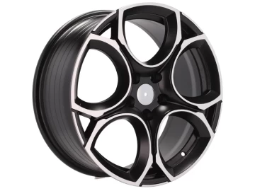 Jantes Look VW Golf VIII 18x8 5X112 ET 45 57.1 (Preto Polido Metade Matte)