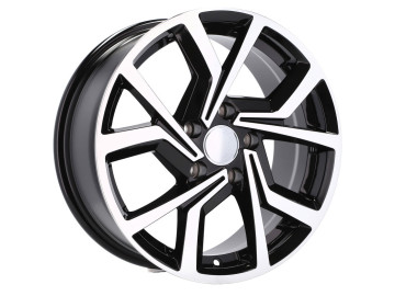 Jantes Look Volkswagen Golf Gti Clubsport 15x6.5 5X100 ET 42 57.1 (Preto Polido) 