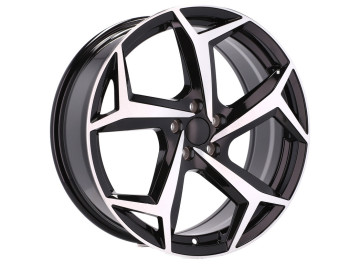 Jantes Look Volkswagen Polo 16x6.5 5X100 ET 40 57.1 (Preto Polido)