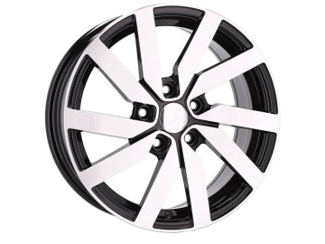 Jantes Look Volkswagen Marseille Golf GTE 16x6.5 5X112 ET 46 57.1 (Preto Polido)