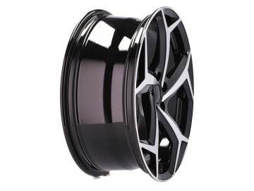 Jantes Look Volkswagen Polo 16x7 5X112 ET 40 57.1 (Preto Polido) 