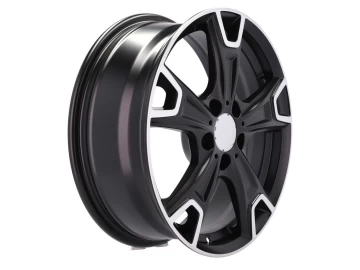 Jantes Look Mercedes classe C 17x6.5 5X112 ET 38 66.6 (Preto Polido Metade Matte)