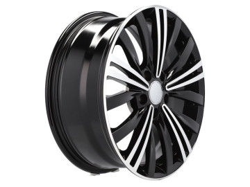 Jantes Look Volkswagen Tiguan II 18x7.5 5X112 ET 41 57.1 (Preto Polido + Revestimento em Pó)