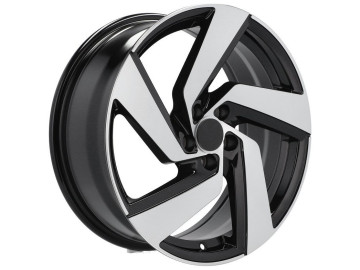 Jantes Look Volkswagen Golf 8 VIII GTI 18x7.5 5X112 ET 51 57.1 (Preto Polido) 