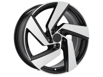 Jantes Look Volkswagen Golf 8 VIII GTI 18x7.5 5X112 ET 51 57.1 (Preto Polido) 