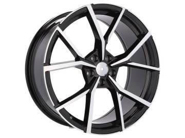 Jantes Look Volkswagen Golf R 18x8 5X112 ET 41 57.1 (Preto Polido) 