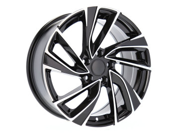 Jantes Look Volkswagen Golf 7 Gti 18x8 5X112 ET 45 57.1 (Preto Polido) 