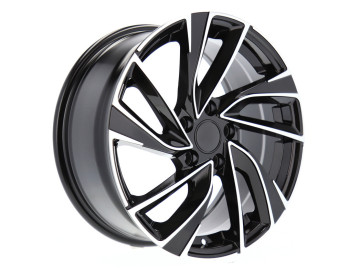 Jantes Look Volkswagen Golf 7 Gti 20x8.5 5X112 ET 41 57.1 (Preto Polido) 