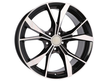 Jantes Look Volkswagen Tiguan Misano 18x8  5X112  ET  41  57.1 Preto Polido