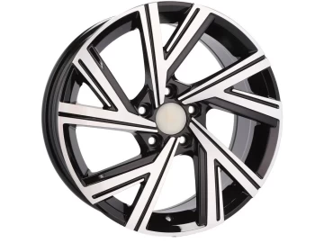 Jantes Look Volkswagen Novo Golf R-Line 19x8 5X112 ET 44 57.1 (Preto Polido)