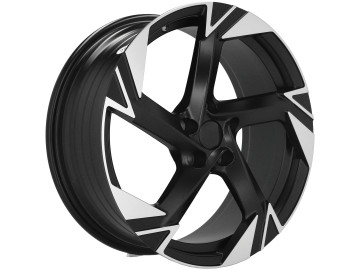 Jantes Look Volkswagen Arteon 18x7.5 5X112 ET 45 57.1 (Preto Polido Metade Matte)