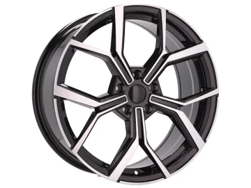 Jantes Look Volkswagen Bora 18x7.5 5X100 ET 45 57.1 (Preto Polido)