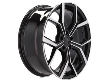 Jantes Look Volkswagen Bora 18x7.5 5X100 ET 45 57.1 (Preto Polido)