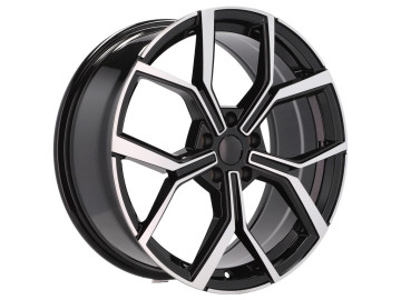 Jantes Look Volkswagen Bora 18x7.5 5X100 ET 45 57.1 (Preto Polido)