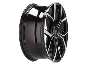 Jantes Look Volkswagen Bora 18x7.5 5X100 ET 45 57.1 (Preto Polido)