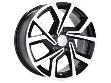 Jantes Look Volkswagen Golf Gti Clubsport 16x6.5 5X100 ET 45 57.1 (Preto Polido)