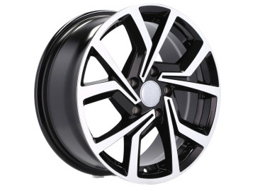 Jantes Look Volkswagen Golf Gti Clubsport 16x7 5X112 ET 45 57.1  (Preto Polido)