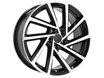 Jantes Look Volkswagen Golf R 16x6.5 5X112 ET 45 57.1 (Preto Polido)