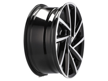 Jantes Look Volkswagen Golf R 16x6.5 5X112 ET 45 57.1 (Preto Polido)