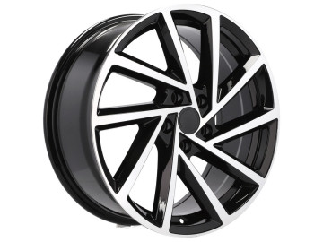 Jantes Look Volkswagen Golf R 16x6.5 5X112 ET 45 57.1 (Preto Polido)