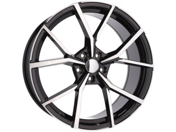 Jantes Look Volkswagen Golf R 20x8.5 5X112 ET 38 57.1 (Preto Polido)