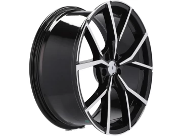 Jantes Look Volkswagen Golf R Mk7.5 19x8 5X112 ET 45 57.1 (Preto Polido)