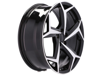 Jantes Look Volkswagen Polo  R  16x6.5 5X112 ET 40 57.1 (Preto Polido)