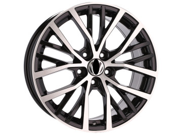 Jantes Look Volkswagen Polo GTI 17x7.5 5X100 ET 45 57.1 (Preto Polido)