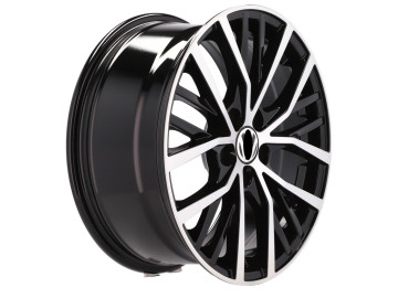 Jantes Look Volkswagen Polo GTI 17x7.5 5X100 ET 45 57.1 (Preto Polido)