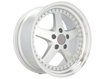 Jantes Look Work Equip 05 18x9.5 5X120 ET 35 72.6 (Prata + Aba Polido)