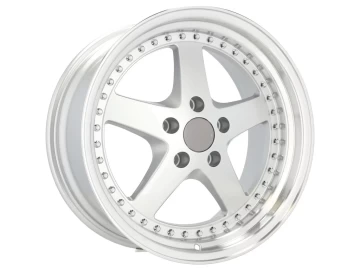 Jantes Look Work Equip 05 18x9.5 5X120 ET 35 72.6 (Prata + Aba Polido)