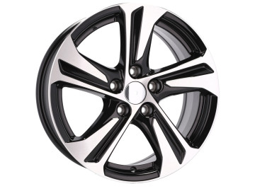 Jantes Look HYUNDAI I30 ELANTRA 15x6 5X98 ET 25 58.1 (Preto Polido+ Revestimento em Pó) 