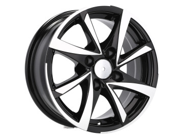 Jantes Look Peugeot R116 15x6.5 4X100 ET 40 60.1 (Preto Polido) 