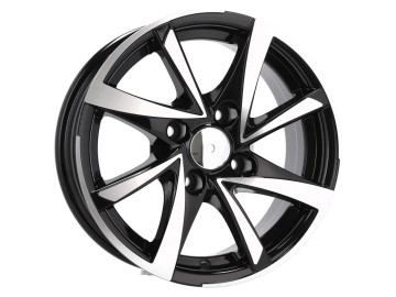 Jantes Look Peugeot R116 15x6.5 4X100 ET 40 60.1 (Preto Polido) 