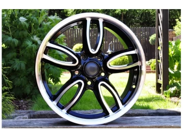 Jantes Look Mini JCW 509 17x7 5X120 ET 50 72.6 (Preto Polido Metade Matte)